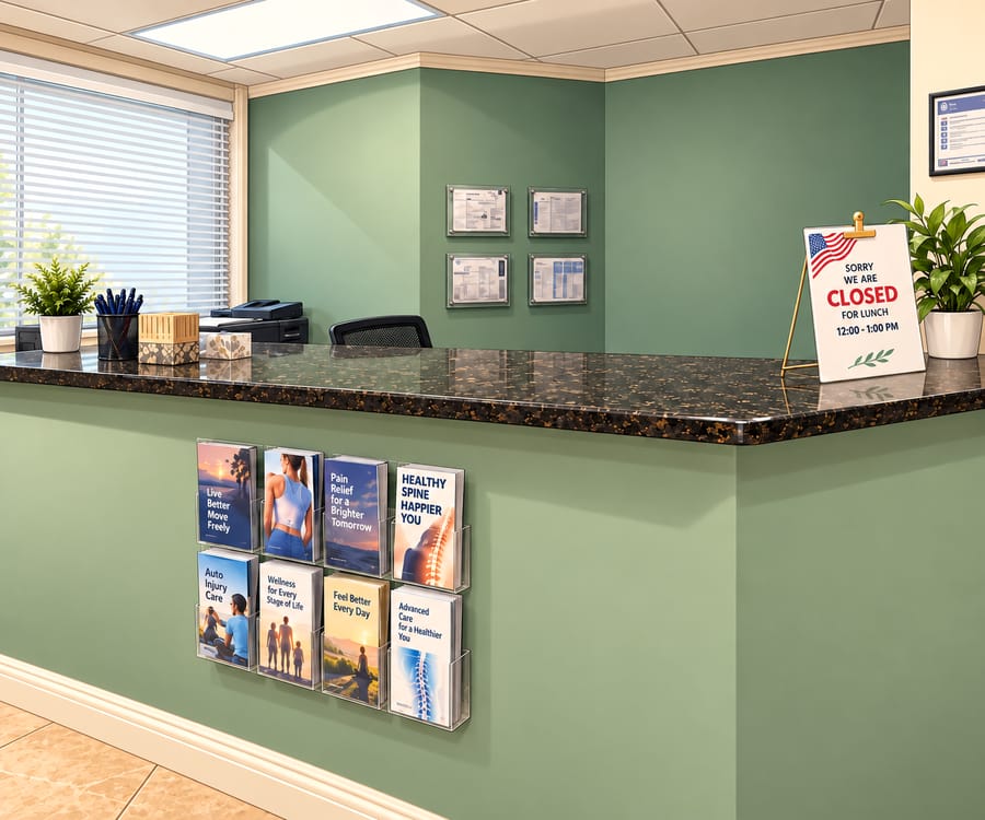 Recepción de Gallardo Chiropractic en San José