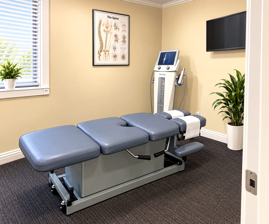 Sala de tratamiento, Gallardo Chiropractic, San José
