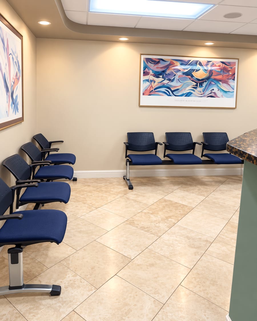 Sala de espera de Gallardo Chiropractic en San José